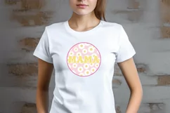 Floral Mom Sublimation Design, Retro Mama PNG, Mother's Day Product Image 2