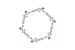 Floral Monogram Frame Product Image 1