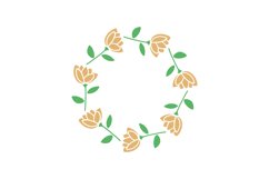 Floral Monogram Frame Product Image 1
