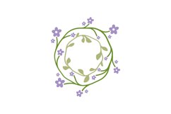Floral Monogram Frame Product Image 1