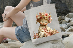 Floral Mother Day Doll clipart Product Image 3