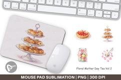 Floral Mother Day Tea Mouse Pad Product Image 1