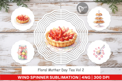 Floral Mother Day Tea Wind Spinner Product Image 1