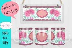Floral sublimation template for custom mugs Product Image 1