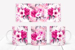 Floral Mug Sublimation I 11 Oz Flower Mug Sublimation PNG