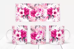 Floral Mug Sublimation I 11 Oz Flower Mug Sublimation PNG