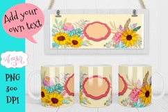 Custom mug floral template for sublimation Product Image 1