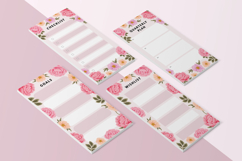 Printable Pink Floral Notepad Planner Template Set Product Image 2