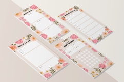 Summer Floral Habit Tracker Notepad and Planner Template Set Product Image 2