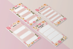 Printable Summer Floral Notepad Planner Template Set Product Image 2