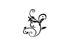 Floral ornate decorative vintage isolated Product Image 1