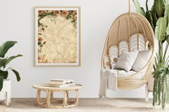 Floral Parchment Letter Digital Paper Bundle Product Image 4