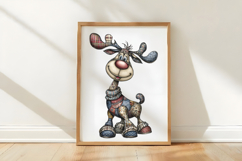 Floral Patchwork Reindeer Clipart Product Image 3