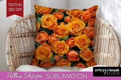 Pastel Floral Pillow Sublimation - Flower Field Pillow Cover Product Image 1