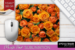 Pastel Floral Mouse Pad Sublimation - Flower Field Mousepad Product Image 1