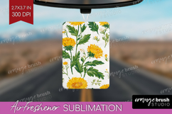 Floral Air Freshener PNG - Spring Flowers PNG Sublimation Product Image 1