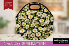 Pastel Floral Lunch Bag - Flower Field Lunch Bug PNG Product Image 1