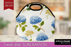 Floral Lunch Bag - Spring Flowers Lunch Bug PNG Sublimation Product Image 1