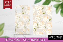 Floral Phone Case PNG - Spring Flowers Case PNG Sublimation Product Image 1