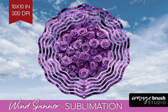 Pastel Floral Wind Spinner Sublimation PNG - Flower Field Product Image 1
