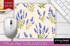 Floral Mouse Pad Sublimation - Spring Flowers Mousepad PNG Product Image 1