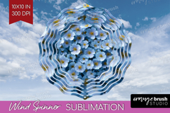 Pastel Floral Wind Spinner Sublimation PNG - Flower Field Product Image 1