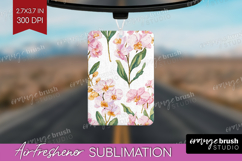 Floral Air Freshener PNG - Spring Flowers PNG Sublimation Product Image 1