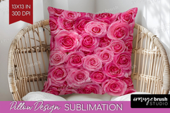 Pastel Floral Pillow Sublimation - Flower Field Pillow Cover Product Image 1