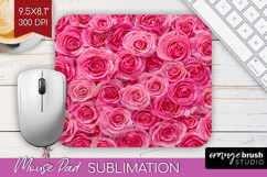 Pastel Floral Mouse Pad Sublimation - Flower Field Mousepad Product Image 1