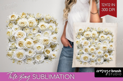Pastel Floral Tote Bag - Flower Field Tote Bag PNG Product Image 1
