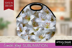 Pastel Floral Lunch Bag - Flower Field Lunch Bug PNG Product Image 1