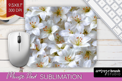 Pastel Floral Mouse Pad Sublimation - Flower Field Mousepad Product Image 1