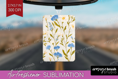 Floral Air Freshener PNG - Spring Flowers PNG Sublimation Product Image 1