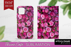 Pastel Floral Phone Case PNG - Flower Field Case PNG Product Image 1