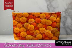 Pastel Floral Cosmetic Bag - Flower Field Makeup Bag PNG Product Image 1