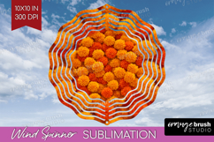 Pastel Floral Wind Spinner Sublimation PNG - Flower Field Product Image 1