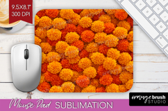 Pastel Floral Mouse Pad Sublimation - Flower Field Mousepad Product Image 1