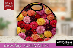Pastel Floral Lunch Bag - Flower Field Lunch Bug PNG Product Image 1