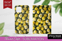 Pastel Floral Phone Case PNG - Flower Field Case PNG Product Image 1