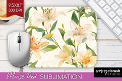 Floral Mouse Pad Sublimation - Spring Flowers Mousepad PNG Product Image 1