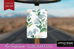 Floral Air Freshener PNG - Spring Flowers PNG Sublimation Product Image 1