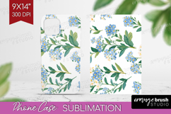 Floral Phone Case PNG - Spring Flowers Case PNG Sublimation Product Image 1