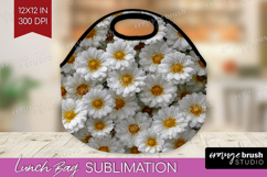 Pastel Floral Lunch Bag - Flower Field Lunch Bug PNG Product Image 1