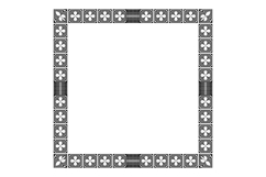 Floral pattern border black decorative ornament background Product Image 1