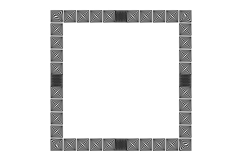 Floral pattern border black decorative ornament interior Product Image 1