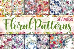 Floral Patterns Digital Papers - Seamless Patterns Product Image 1