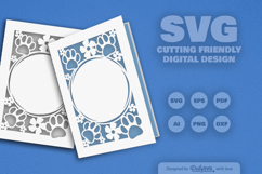 Floral Paw Greeting Card SVG - Bundle of 10 Items Product Image 3