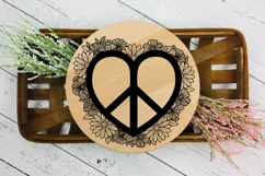 Peace Love SVG Design with Flowers for T-shirts, Mugs, Bag, Decals, Wall Art, Gifts. This Summer Floral Design is compatible with Cricut and Silhouette Machines