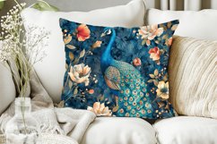 Floral Peacock Digital Paper Bundle Product Image 5