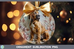 GorgeousFloral Pearl Dog Ornament design.